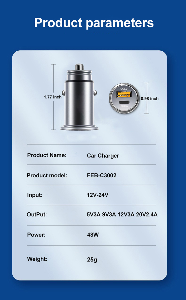 Fast Car Charger specialized manufacturer in China-Ferpower