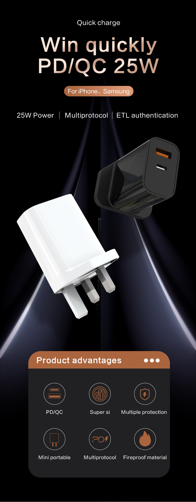 Electric Charger,Charging Block,Wall Charger,USB Charger,Power Supply Adapter