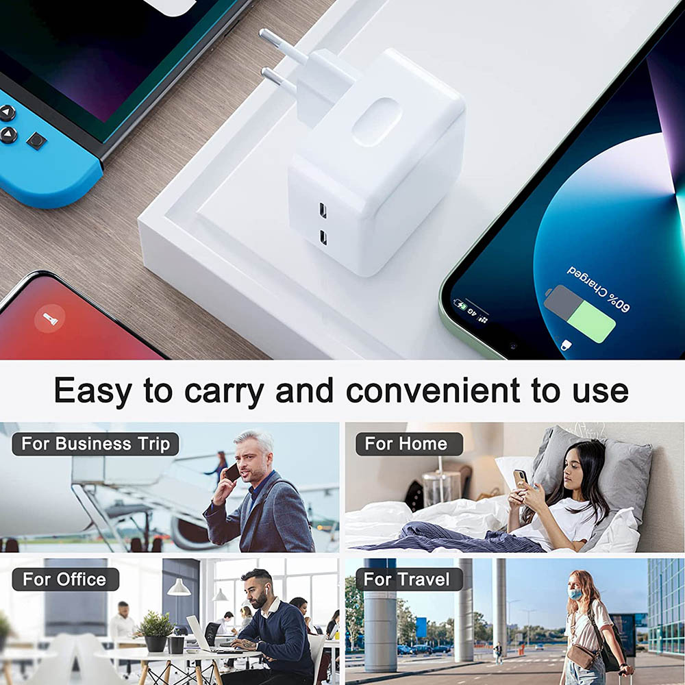 USB C Cable Fast Charging Cable Wall Charger iPad Wall Mount Charger
