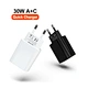 PD30W A+C USB Charger QC3.0 Type C Fast Charger EU Plug Universal Adapter For Macbook iPad iPhone Samsung Pixel & More Fast Charger USB Charger Universal Adapter