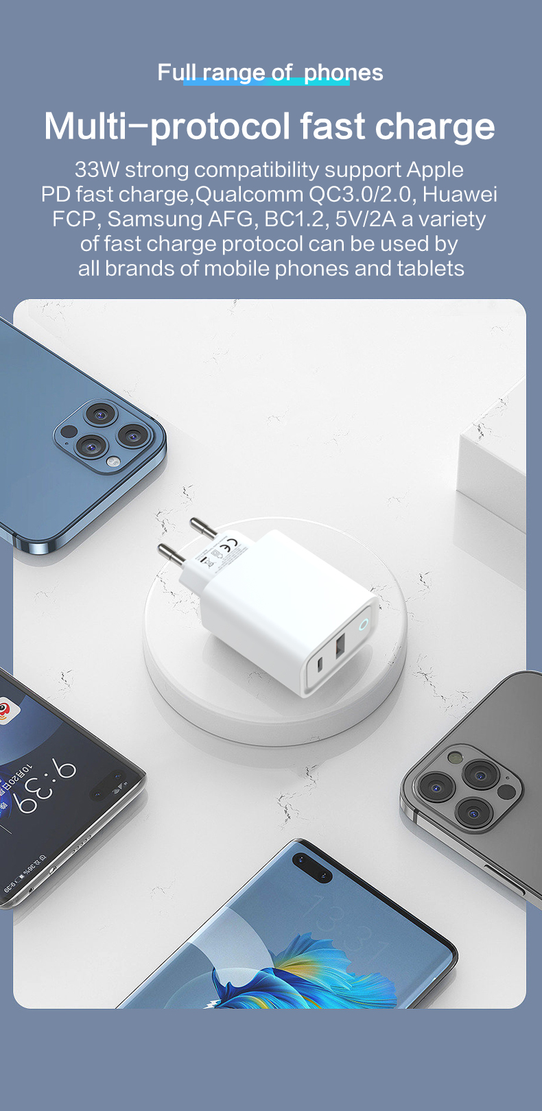 Type C to Type C Cable iPad Wall Mount Charger Charger Adapter USB C Cable