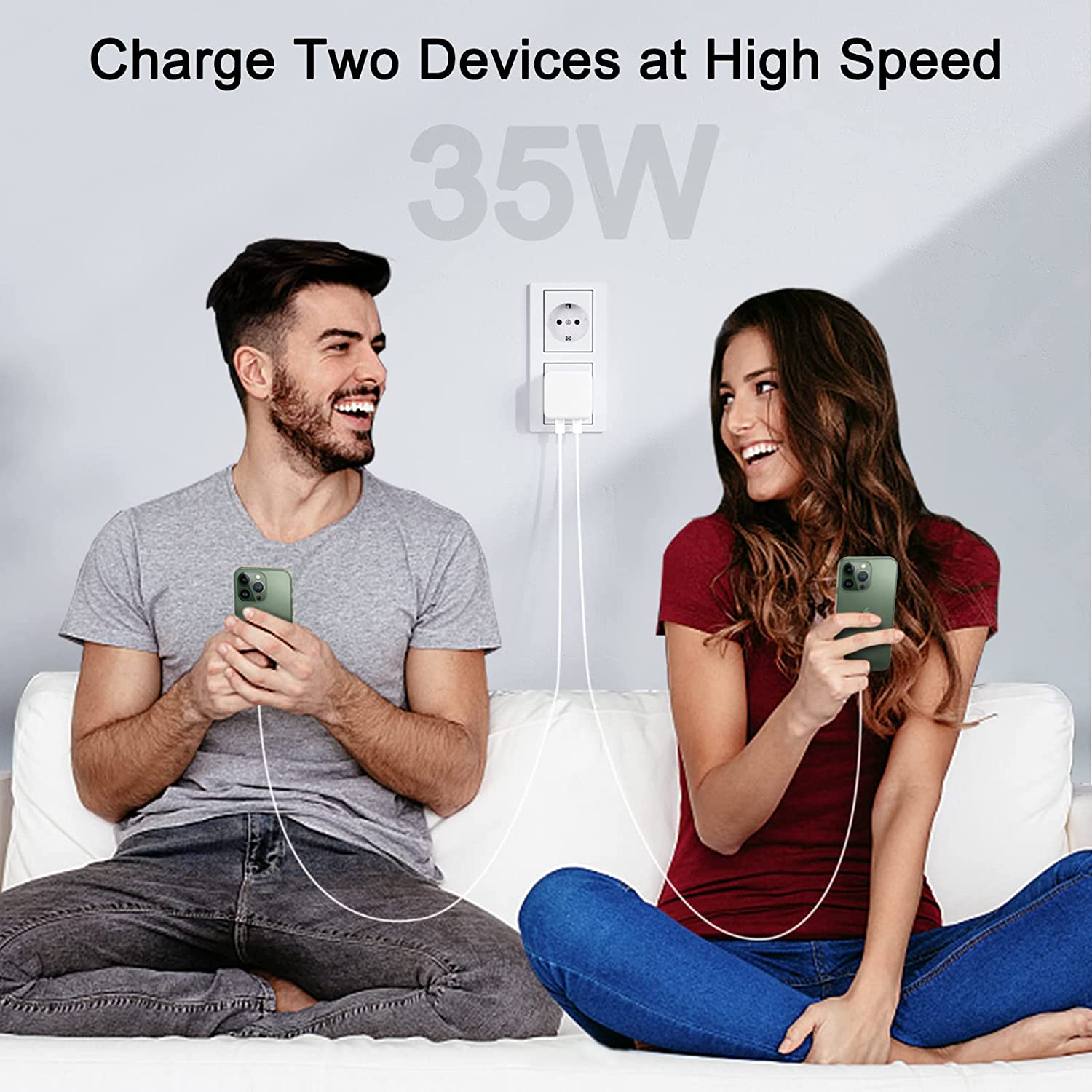 iPhone Charger, Wall Charger, Universal Adapter, Charger Adapter