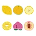 fruit shaped sticky notes