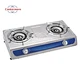 Dual-Burner Household Stainless Steel Gas Cooktop Kitchen Table Tabletop Cooker and 2-Burner Gas Hob