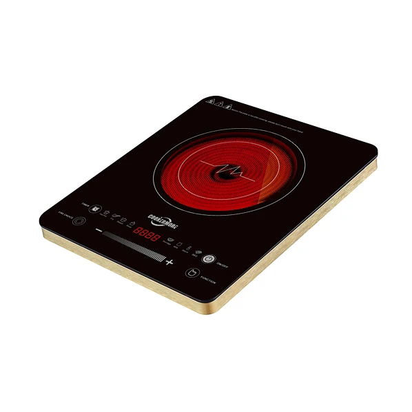 Wholesale Factory Price malaysia philips Top Rated Online Sale Digital Led display for Single Burner Infrared Gas Cooker-CMT22-17 with Sliding Touch Control,Aluminum alloy ultra-thin body,Timer Setting,A-grade crystal plate