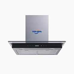 Commercial Kitchen Appliance Gas Stove Use Touch button Exhaust Fans T Box Stainless Steel Cooker Hood Ventilator Hood Vent-T0260F5 with LED Light,Aluminum Filter,Touch Button Switch
