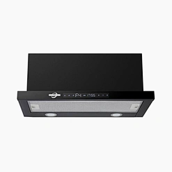 Hot Sale Commercial Kitchen Appliance Slim Kitchen Stainless Steel Ventilator Cooker Hood Wall Exhaust Fan-F01-FD2 with 72W DC Power,LED Light,Aluminum Filter,Touch Button Switch