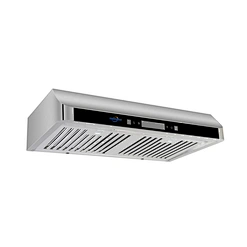 Wholesale Price China Factory Manufacturing Stainless Steel Island Vent Kitchen Ventilator Cooker Range Hood-S05-F with DC Power,LED Light,Baffle Filter,Touch Button Switch