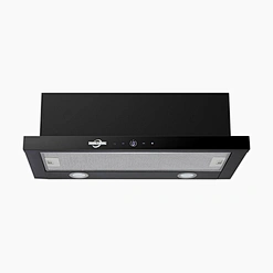 Wholesale Smart Open Kitchen Natural Slim Vent For Oven Cooking Stainless Steel Top Suction Range Cooker Hood Exhaust Fan-F02-F17 with 72W DC Power,LED Light,Aluminum Filter,Touch Button Switch