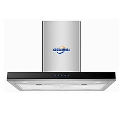 Factory Manufacturing Commercial Home Kitchen Exhaust Hood Cooker T Box Stainless Steel Touch Control Ventilator-T07D-F9 with LED Light,Aluminum Filter,Touch Button Switch