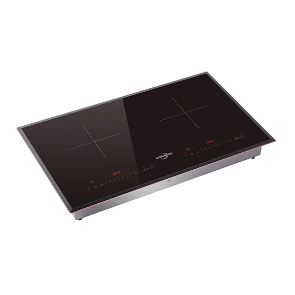 China Brand Wholesale Frying Pan Cooking Equipment Double Burners Range Induction Cooker-CMSC-199 with LED digital display,Lock and anti-overflow protection function,Timer Setting,Pure copper power cord