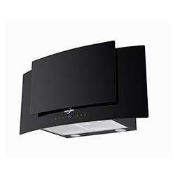 Wholesale Price Kitchen ApplianceAluminum Filter Tempered Glass Range Hood Ventilator Extractor Fans-T temp 3c with LED Light,Aluminum Filter,Touch Button Switch