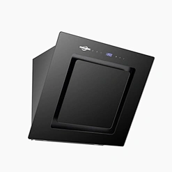 High Quality Black Color Pyramid Suction Defy Tempered Glass Range Master Cooker Hood-V07-F7 with LED Light,Aluminum Filter,Touch Button Switch