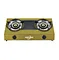 Color stainless steel double burner table gas stove manufacturer