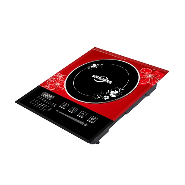 China Factory Crystal Plate Single Burner Sliding touch control Electric Induction Cooker-CMI22-B05 For Pressure Cooker with different cooking mode,power setting,Timer & Lock function,LED display,IGBT heating plate