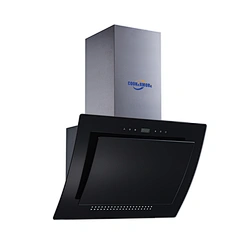 Factory Price Wholesale Home Use Pyramid Suction Wren Tempered Glass Kitchen Ventilator-V05-F5 with LED Light,Aluminum Filter,Touch Button Switch