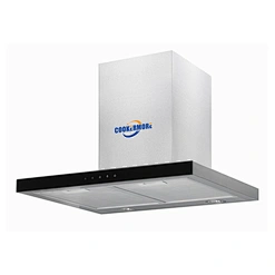 Factory Supplier Commercial Open Kitchen Touch Control Gas Stove Oven Exhaust Vent T-Box Stainless Steel Exhaust Fan Cooker Hood-T0160F9 with LED Light,Aluminum Filter,Touch Button Switch