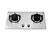Double burner built in gas stove manufacturer