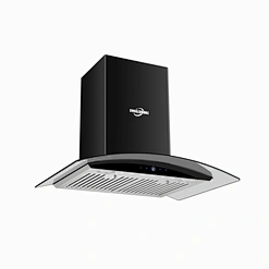 Wholesale Modena Easy Clean Kitchen Appliance Flat Tempered Glass Black Color Exhaust Fan Range Cooker Hood-G01D-F17 with LED Light,Baffle Filter,Touch Button Switch
