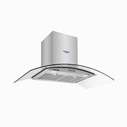 Wholesale Smart Appliance Open Kitchen Flat Hood Vent For Stove Tempered Glass Ventilator-3388B190 with LED Light,Aluminum Filter,Electronic button Switch,Stainless Steel