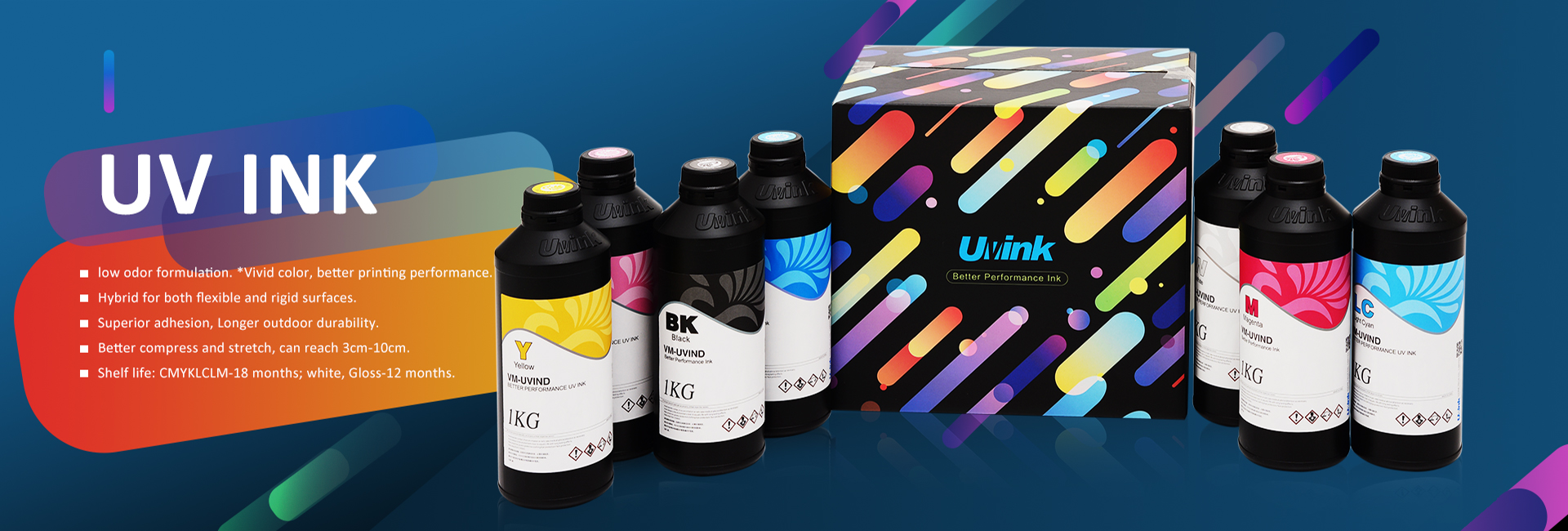 Las flexo tintas UV son tintas de impresión de alta calidad para la flexografía. Curan rápidamente bajo luz UV, ofreciendo una gran intensidad de color, adherencia y durabilidad en diversos sustratos para impresiones vibrantes y duraderas. 