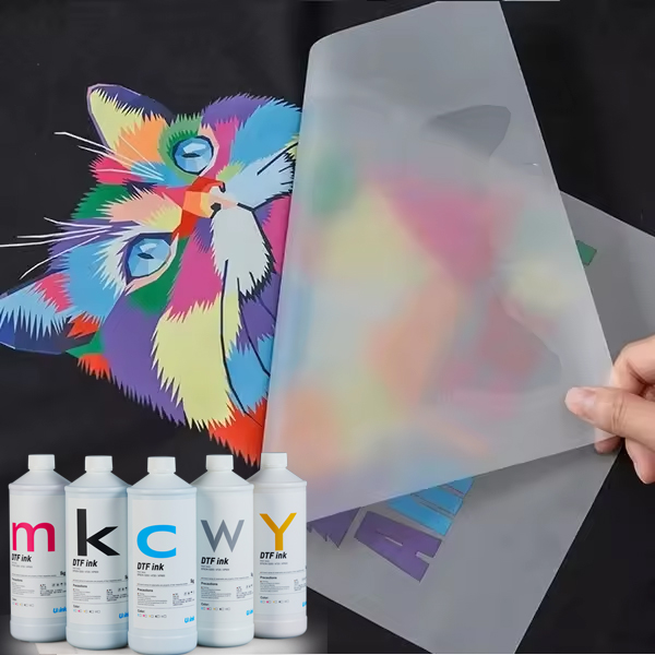 High - quality DTF ink is a premium printing solution. It can create vivid and sharp prints on transfer films, making the designs highly attractive. With its strong adhesion to fabrics, it ensures long - lasting and wash - resistant results, which is perfect for high - quality custom clothing printing.