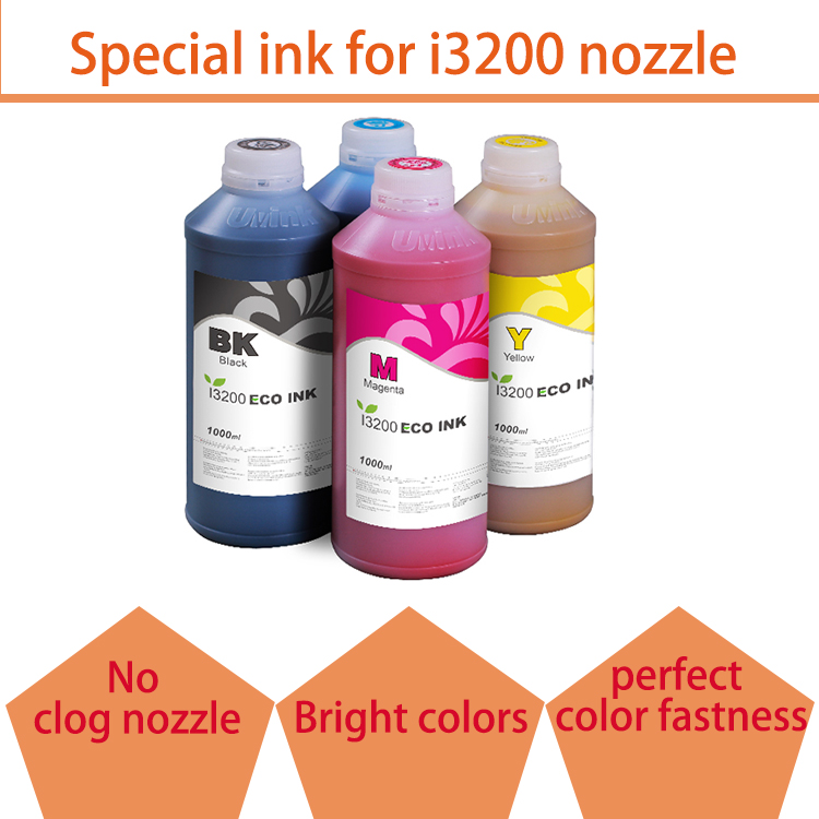 UVINK Eco-solvent Ink Bottles Set High Purity Printer Ink Magenta CMYK For Wide Format Printer