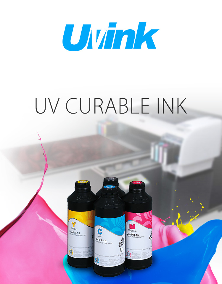 Tinta UV dura para impresora plana UV, tinta industrial para vidrio, metal y acrílico