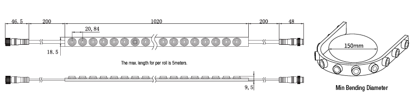 led strip wall washer