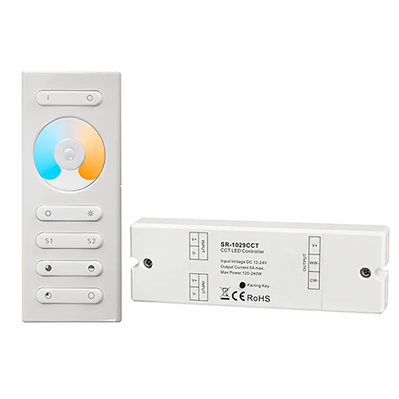 DC12V 24V LED CCT Strip LED Dimmer Smart LED Strip Controller