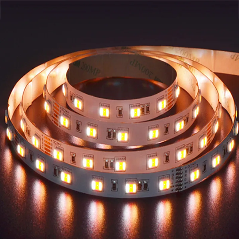 60LEDs DC 24V SMD 5050 RGBCW LED Strip