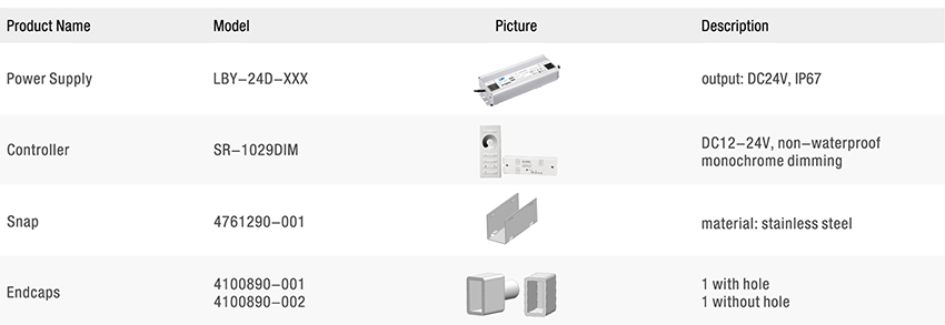 neon led strip Accessories