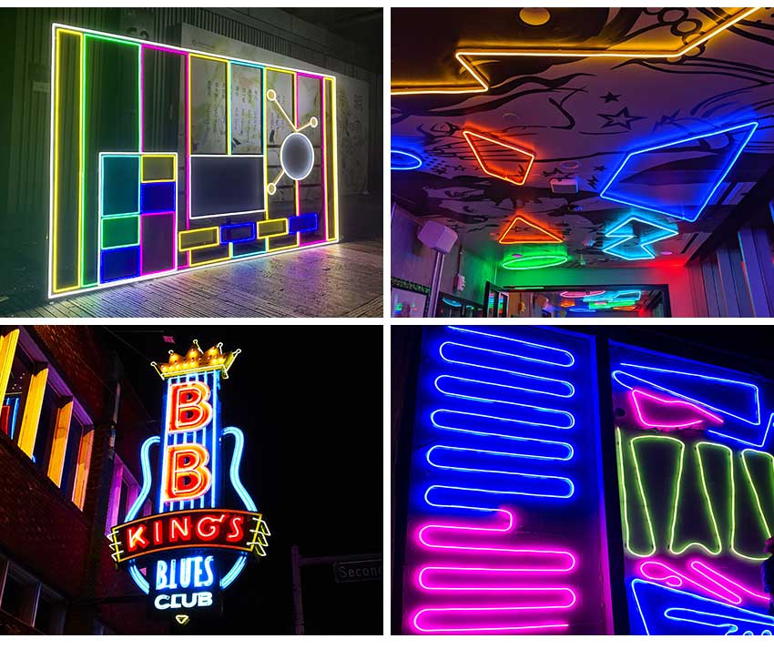 led neon strips Application