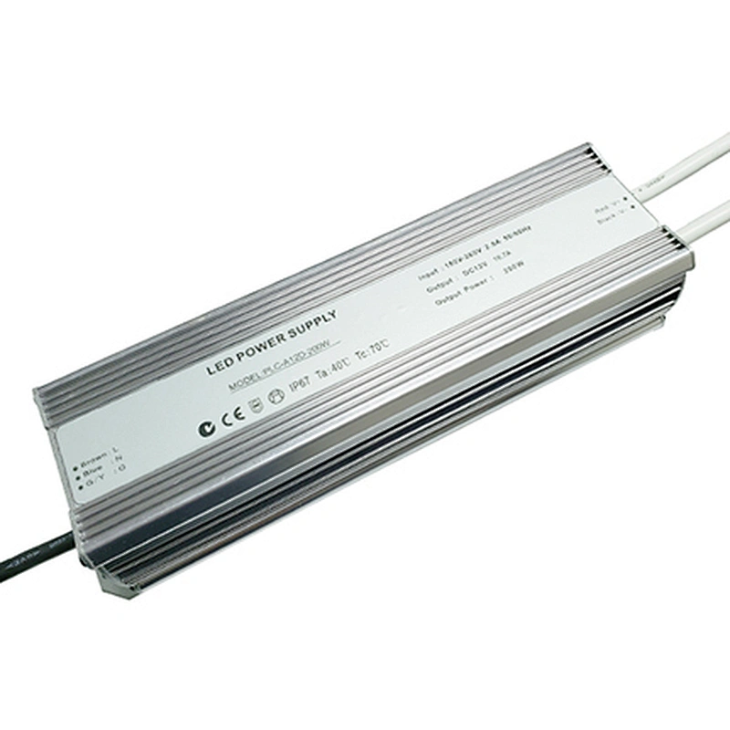 200W IP67 DC12V/DC24V Waterproof LED Flexible Strip Power Supply