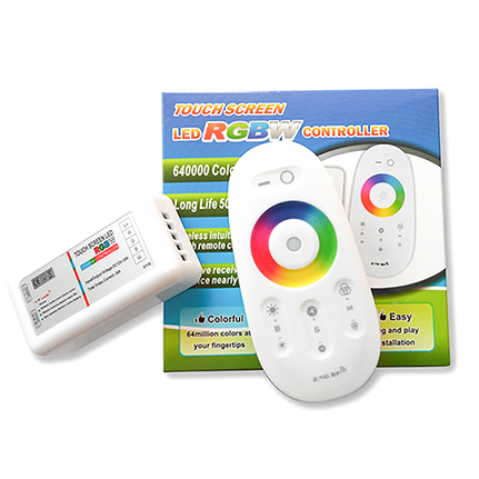 RF 2.4G WIFI Remote Controller Kit LED Strip RGBW Controller With Touch-screen