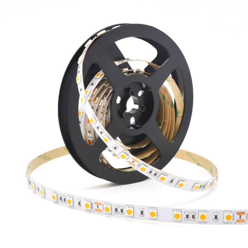 60LEDs Warm White 5050 LED Strip Width 5000*10mm