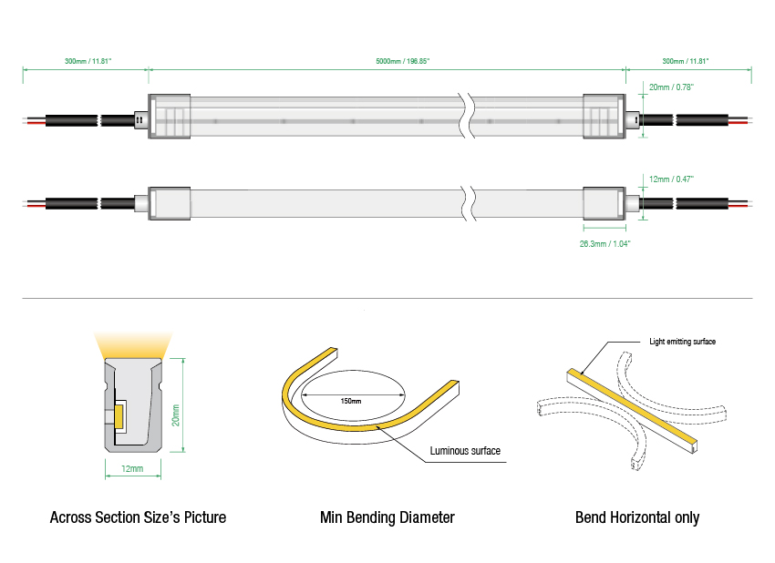 flexible neon led strip
