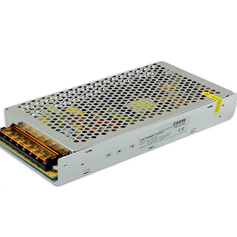 200W Non-Waterproof DC12V/DC24V IP33 LED Strip To Power Supply