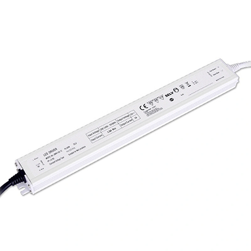 60W IP67 Waterproof Outdoor Slim LED Strip Driver 24V