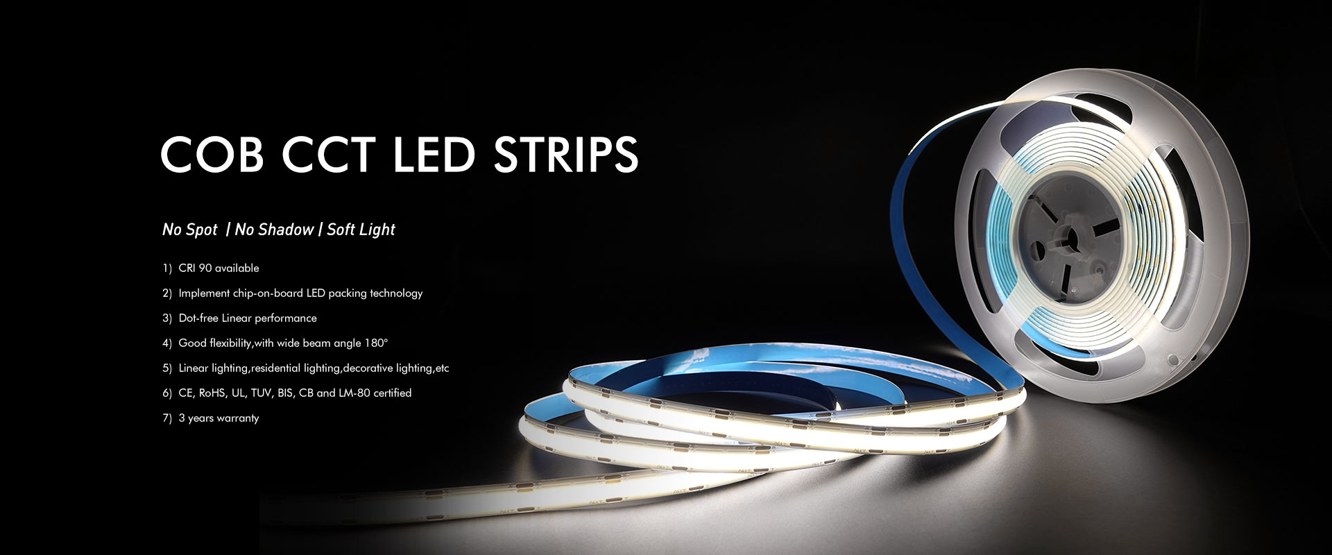 CCT COB LED STRIPS