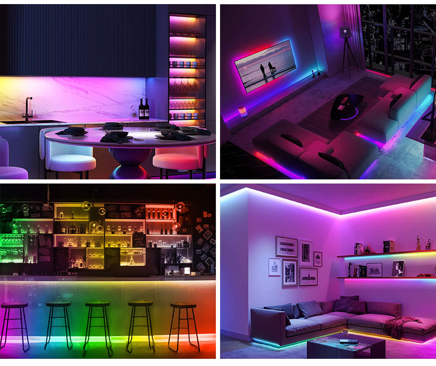 rgbic led strip lights Application