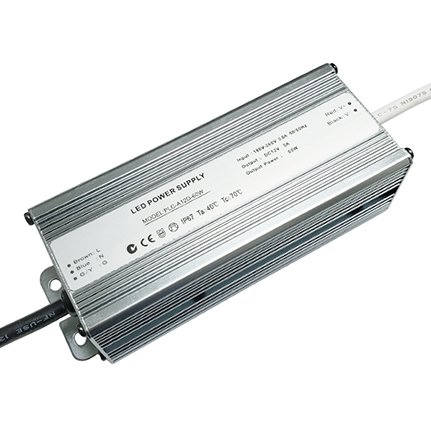 AC110- 260V Input 60 Watt IP67 Power Supply For DC12- 24 Volt Output LED Strip Light