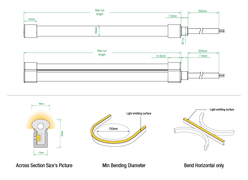 inextstation neon led strip light COB