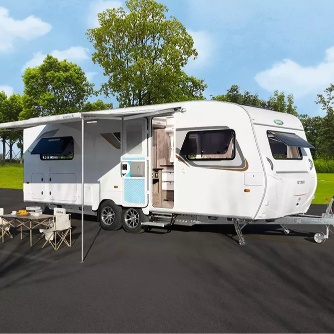 Kualitas Tinggi Mewah Besar Trailer Perjalanan Rv Camper 2 Kamar Tidur rv trailer perjalanan caravan