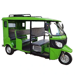 Top  quality Bajaj Taxi Motor Tricycle 3-Wheel Gasoline Passenger Trike 200CC Motorcycle Hard Top