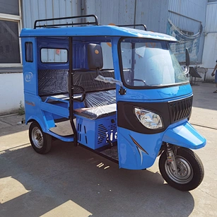 Leading quality Bajaj Taxi Motor Tricycle 3-Wheel Gasoline Passenger Trike 200CC Motorcycle Hard Top