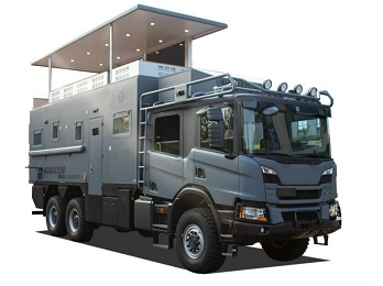Profesional 6x6 Expedition Truck Camper 6*6 Camper Slide Di Rv Truck Expedition Camper Camping Car Dengan Jack Otomatis