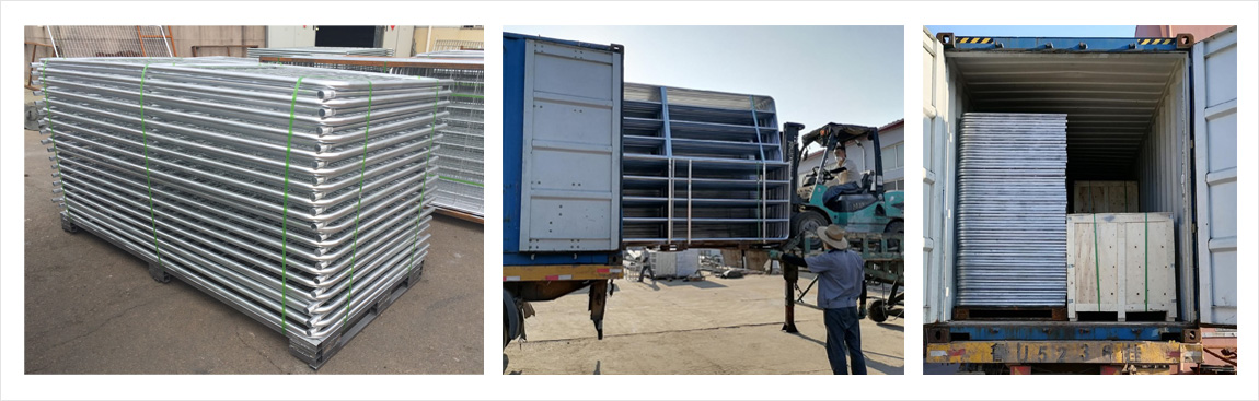Metal Galvanized 5-Bar Farm Gates Packing and Shipping