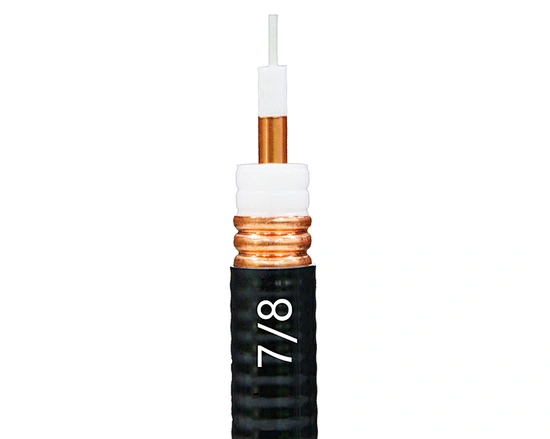 RF coaxial fiber for telecommunication use