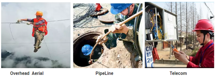 armored optical cable installation method